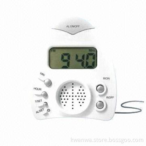 Latest design digital alarm clock radio controlled clock with radio function